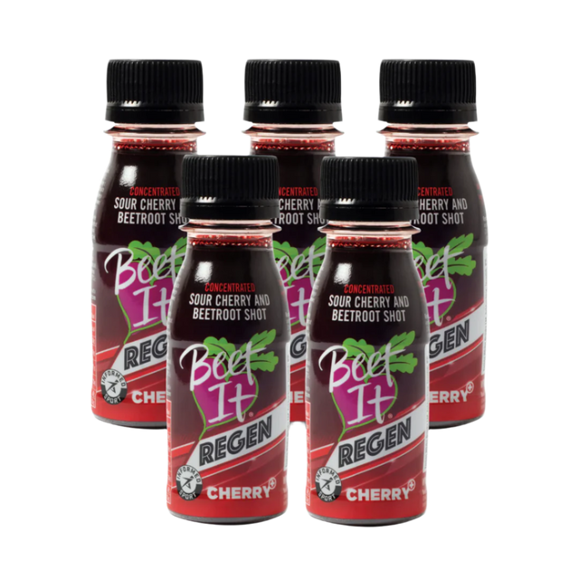 5-pack of Beet It Sport Sour Cherry and Beetroot Shot.