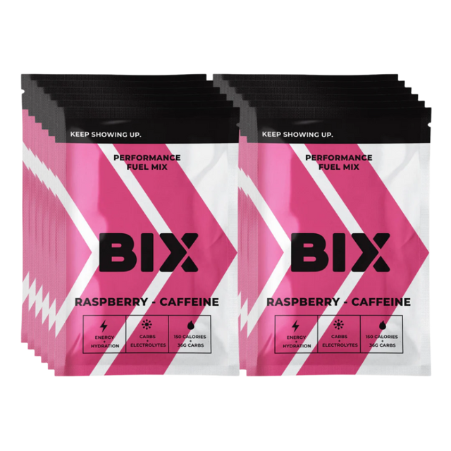 Bix Hydration - Performance Fuel Mix - Sachet - Raspberry (with caffeine) - Box of 12