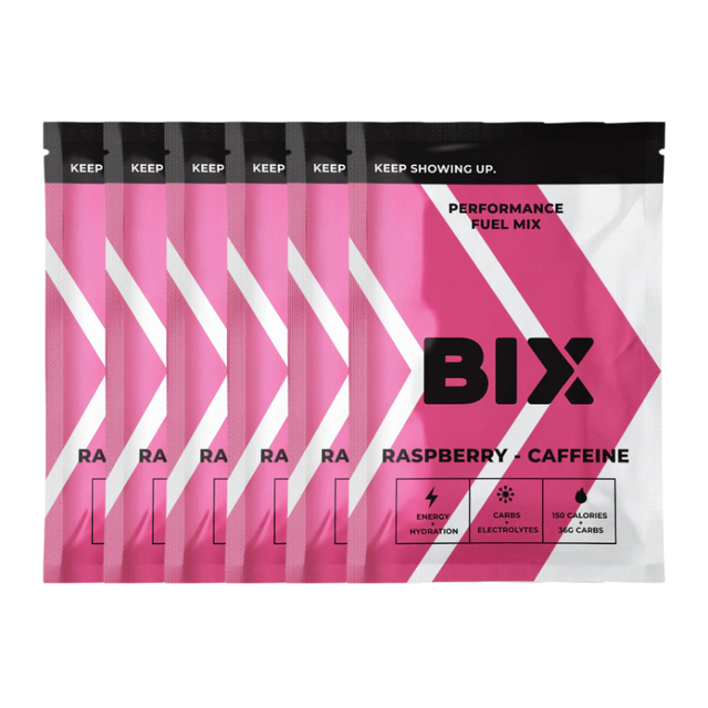 Bix Hydration - Performance Fuel Mix - Sachet - Raspberry (with caffeine) - 6 Pack