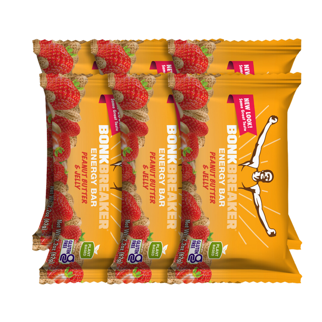 Bonk Breaker - Energy Bar - Peanut Butter & Jelly - Pack of 6