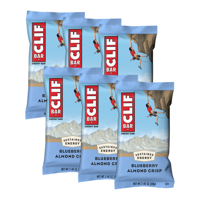 Clif Bar - Energy Bars - Blueberry Almond Crisp - 6 Pack