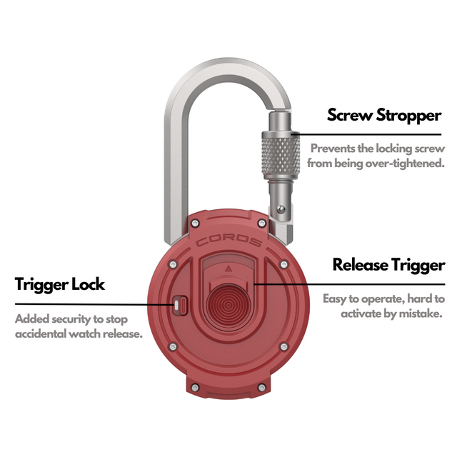 COROS - Vertix 2 Carabiner - Infographic