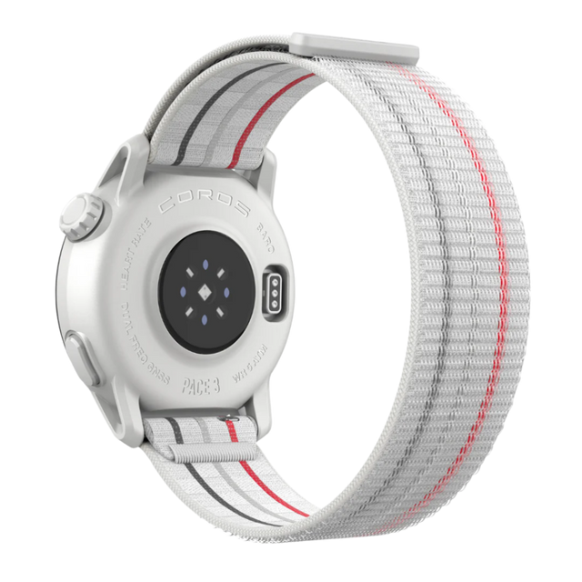 COROS - Pace 3 GPS Sport Watch - White Nylon - Back