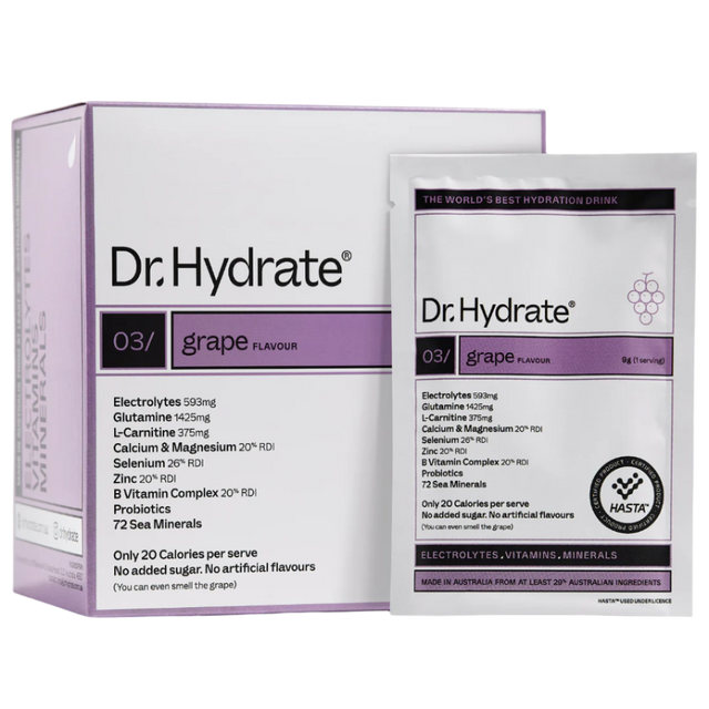 Dr. Hydrate - All-In-One Drink Sachet Box - Grape Sachet