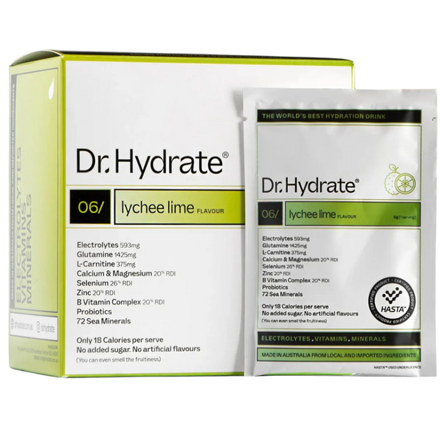 Dr. Hydrate - All-In-One Drink Sachet Box - Lychee Lime [Limited Edition] - sachet