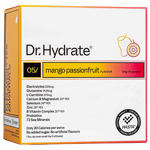 Dr. Hydrate - All-In-One Drink Sachet Box - Mango Passionfruit