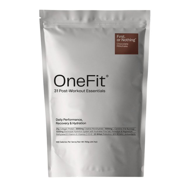 First. or Nothing - OneFit Collagen Protein Pouch - Chocolate Milkshake