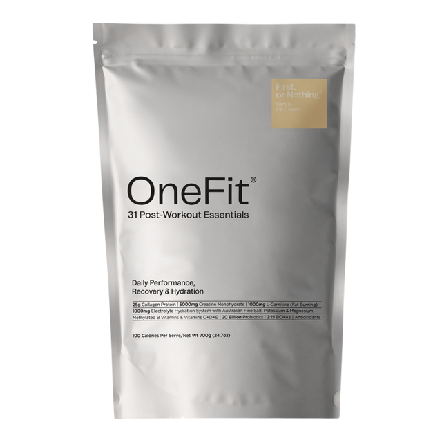First. or Nothing - OneFit Collagen Protein Pouch - Vanilla Ice cream