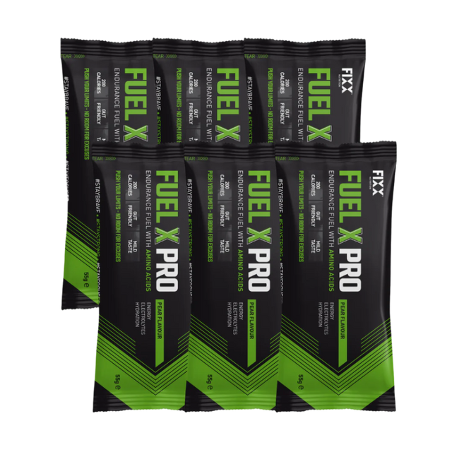 Fixx Nutrition - Fuel X Pro Endurance Fuel - Sachets - Pear - 6 Pack