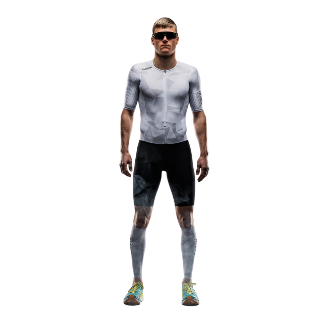 FUSION - Tempo! ONE Men's Tri Suit - White/Grey