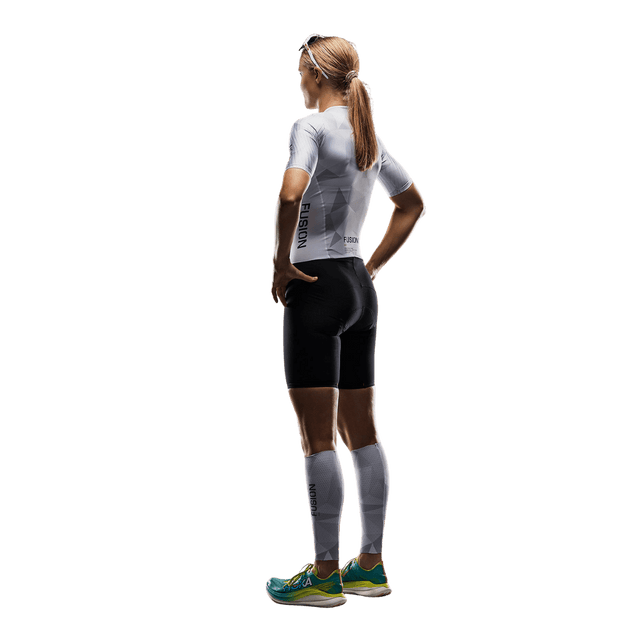 FUSION - Tempo! ONE Women's Tri Suit - White/Grey - Aid Station
