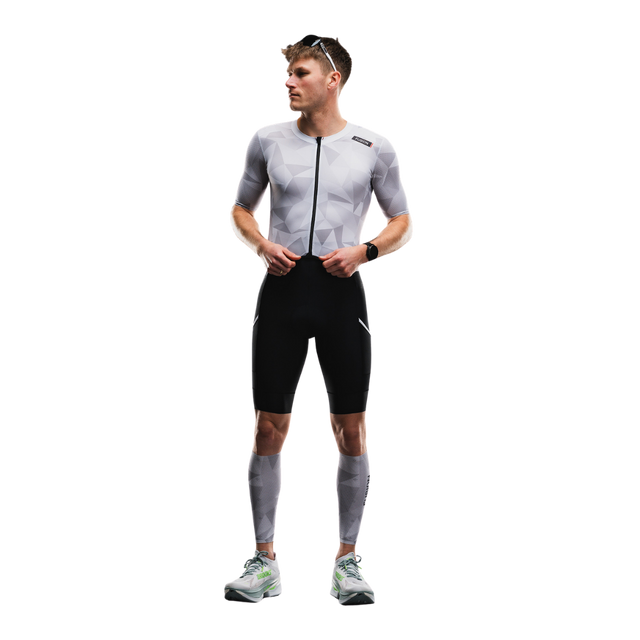 FUSION - Tempo! TWO Unisex Tri Suit - White/Grey