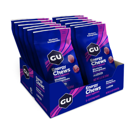 GU Energy - Energy Chews - Blueberry Pomegranate (Box of 12)