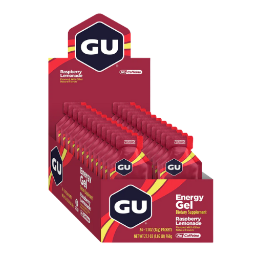 GU Energy - Energy Gels - Raspberry Lemonade (Box of 24)