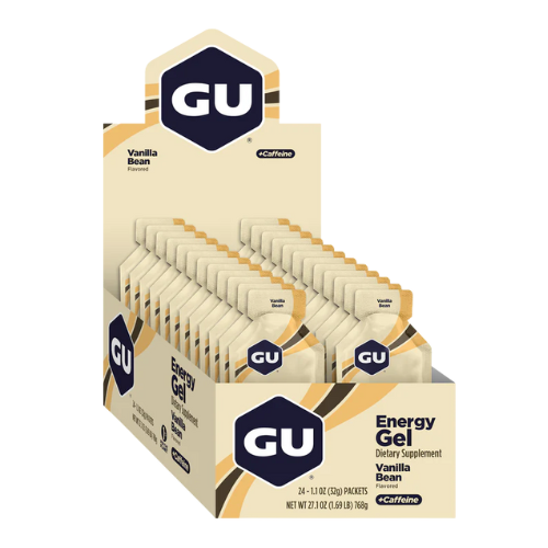 GU Energy - Energy Gels - Vanilla Bean (with caffeine) (Box of 24)
