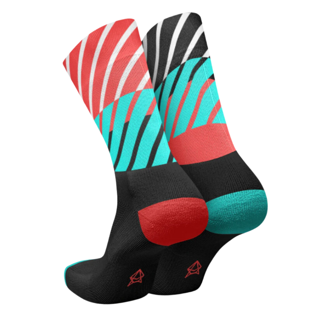 Incylence - Running Diaganols Long Sock - Black Inferno - 2