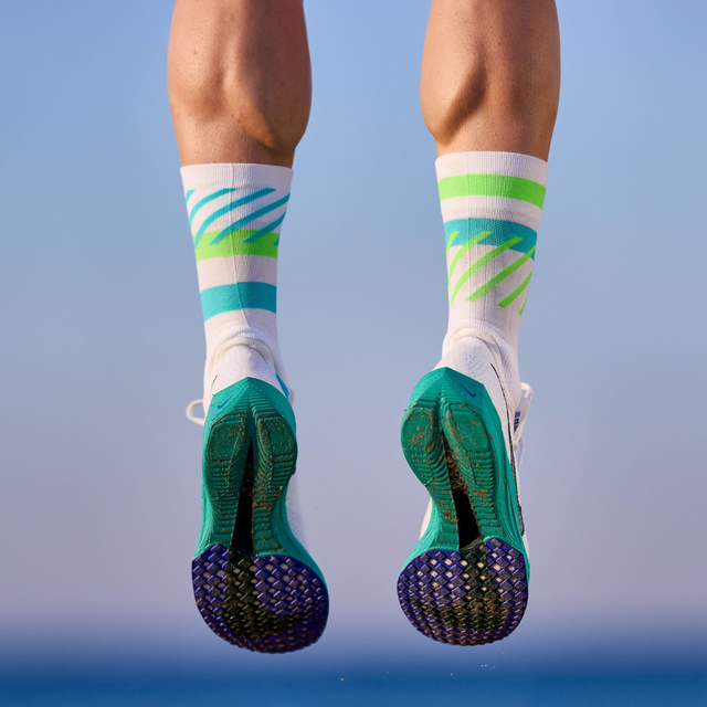 Incylence - Running Disrupts Long Sock - Green Cyan (alt1)