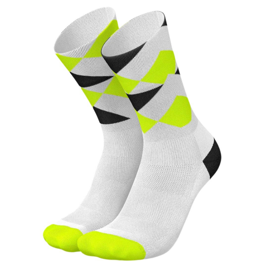 Incylence - Running Peaks Long Sock - White Canary