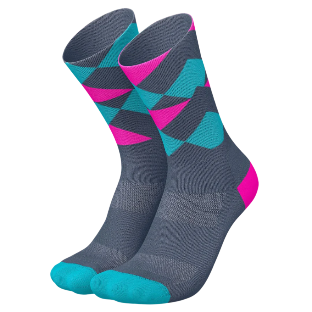 Incylence - Running Peaks Long Sock - Zucchero Cyan