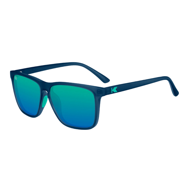 Knockaround - Fast Lanes - Rubberised Navy/Mint (Angle)