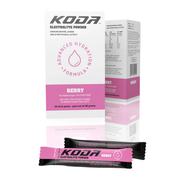 Koda Nutrition - Electrolyte Powder Sticks - Berry - Box of 20