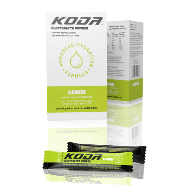 Koda Nutrition - Electrolyte Powder Sticks - Lemon - Box of 20