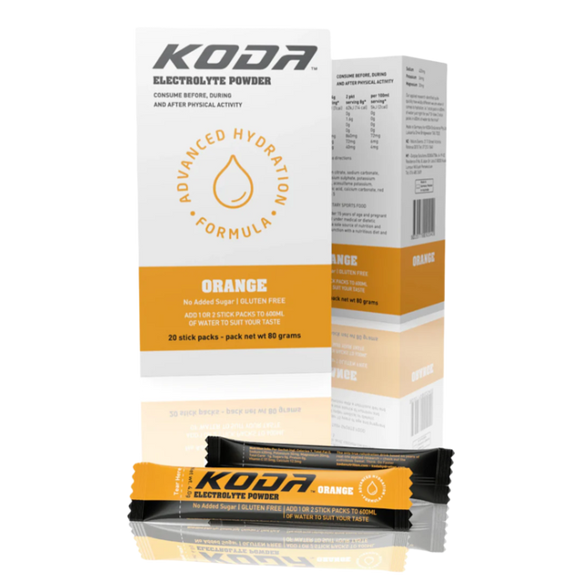 Koda Nutrition - Electrolyte Powder Sticks - Orange - Box of 20