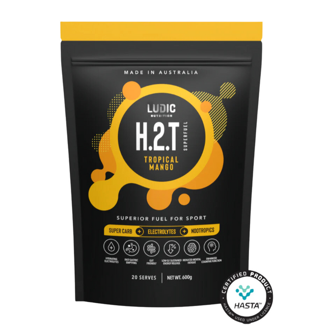 Ludic Nutrition - H.2.T Superfuel - Tropical Mango - 20 Serve Bag (600g)