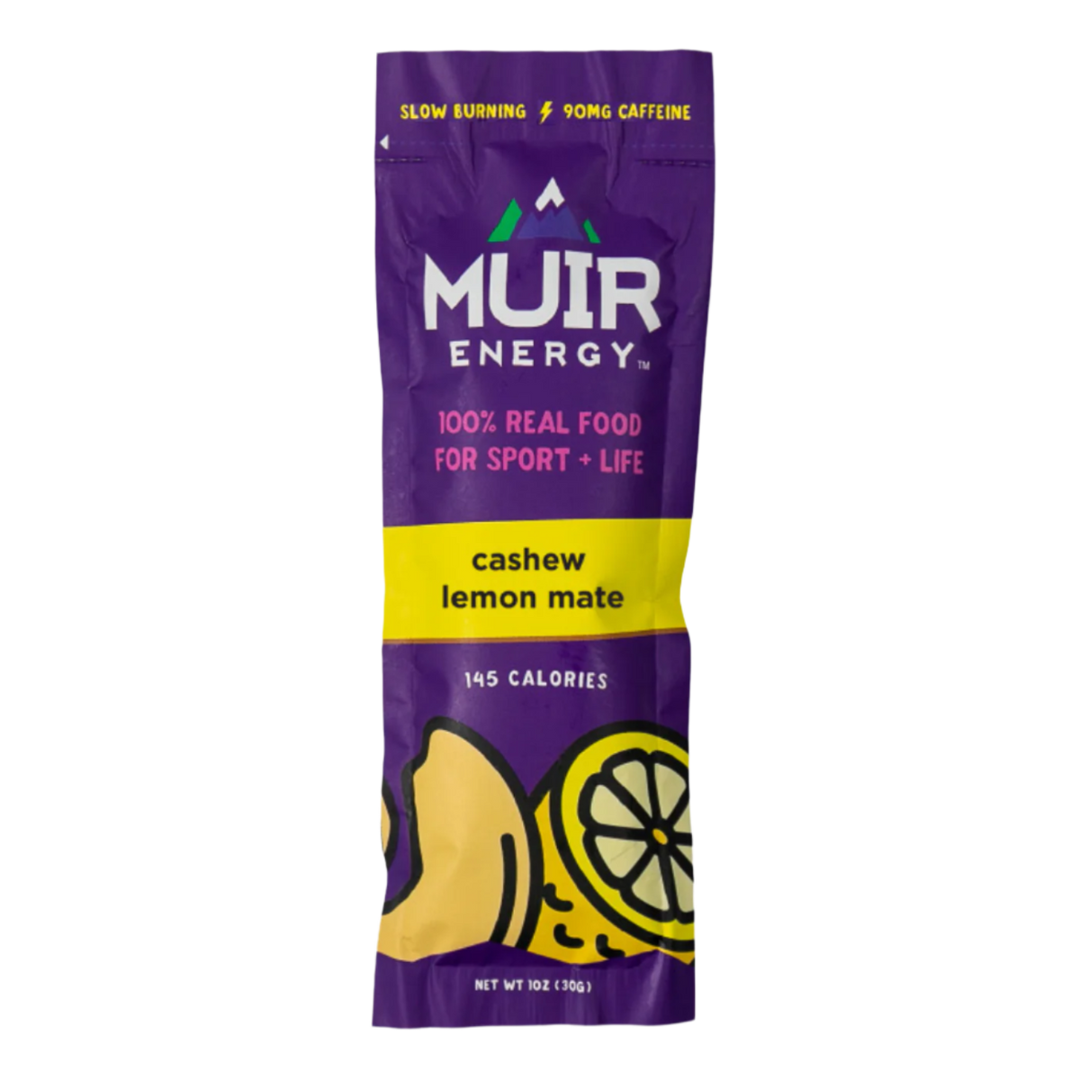 Muir Energy - Energy Gel - Cashew Lemon Mate (with caffeine) [Limited Edition]