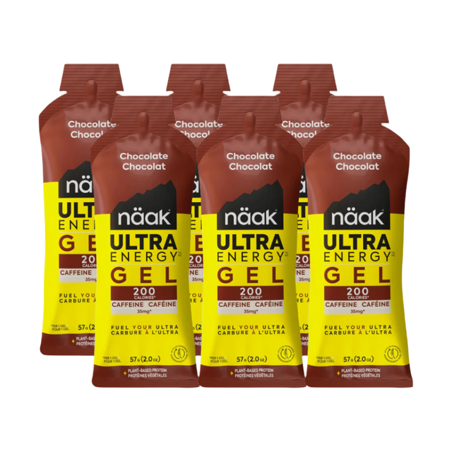 Näak - Ultra Energy Gels - Chocolate (with caffeine) - Pack of 6
