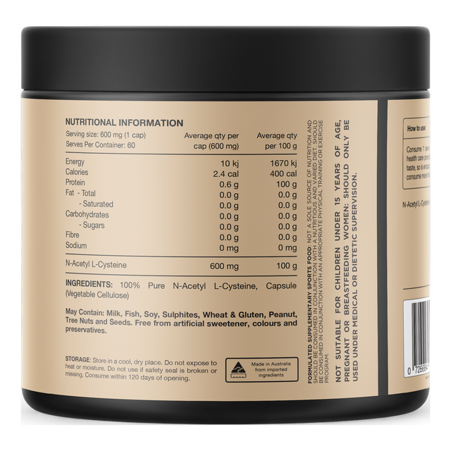 Switch Nutrition - NAC (Back)