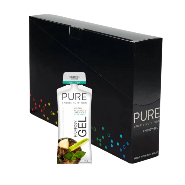 Pure Sports Nutrition - Energy Gels - Kola Nut & Lemon Juice (with caffeine) - Box of 24