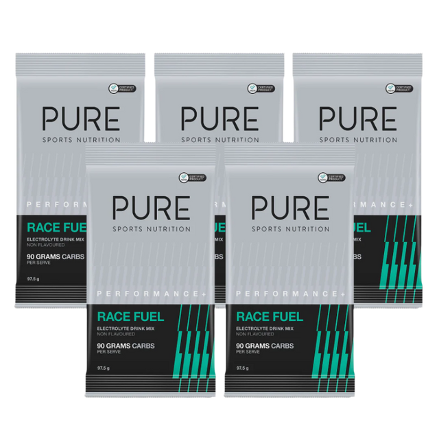 Pure Sports Nutrition - Performance+ Race Fuel Drink Mix Sachet - 98g - 5 Pack