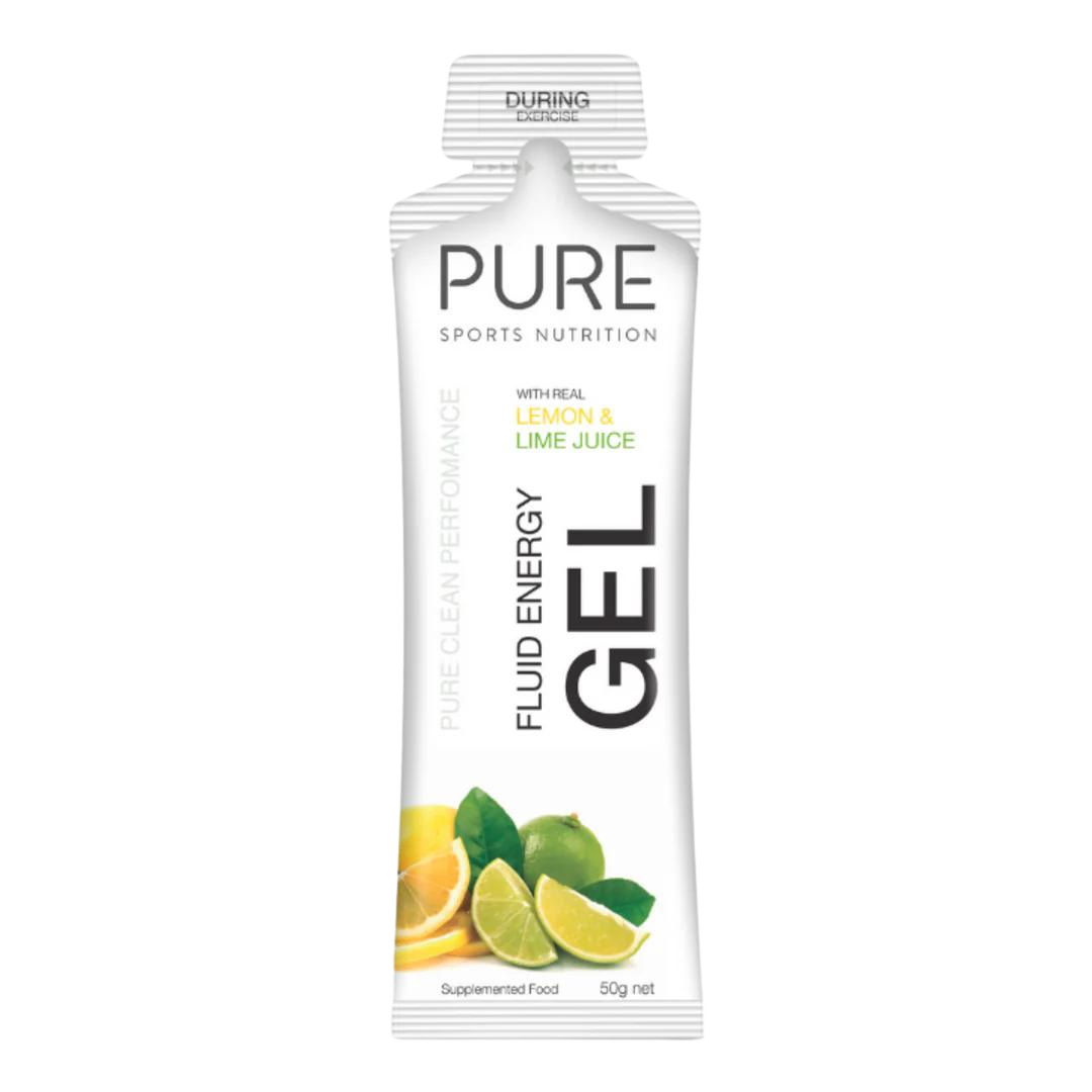 Pure Sports Nutrition - Fluid Energy Gels - Lemon Lime (50g)