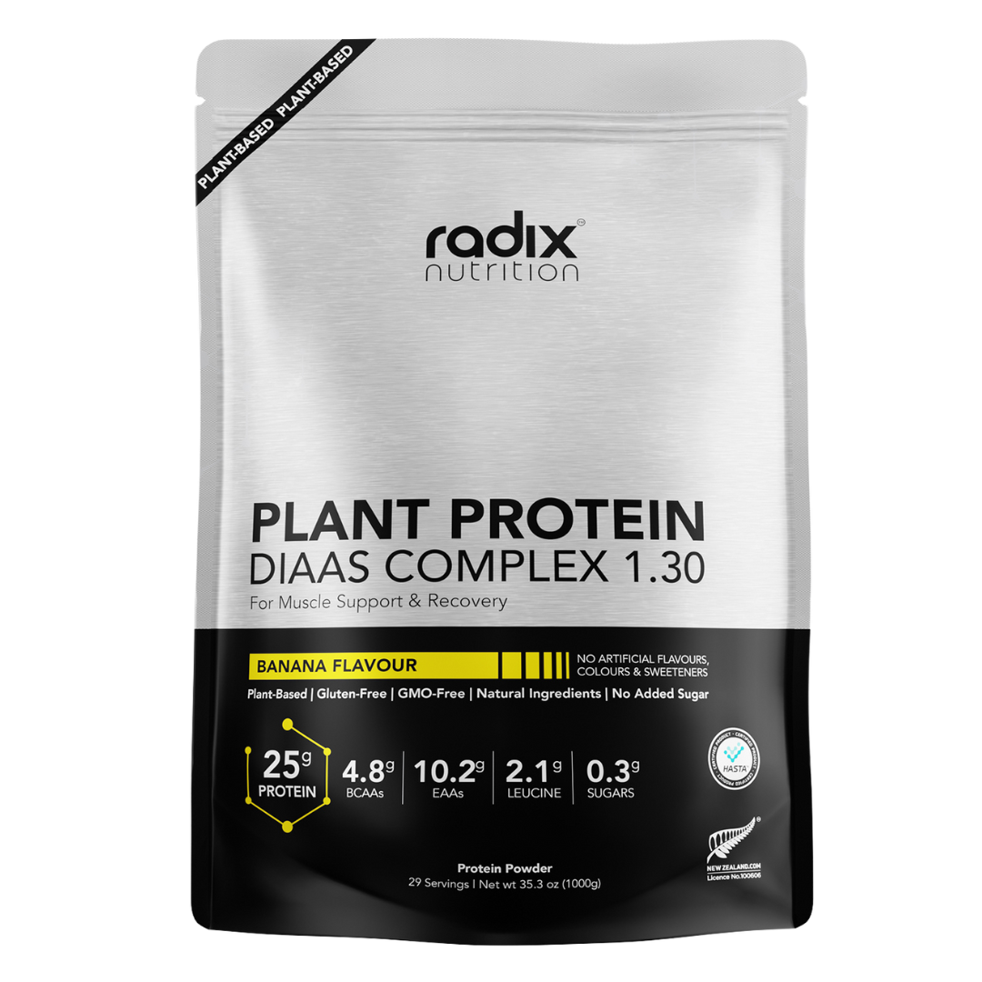 Radix Nutrition - Plant Protein DIAAS Complex™ 1.30 Bag - Banana (1kg)