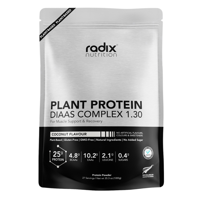 Radix Nutrition - Plant Protein DIAAS Complex™ 1.30 Bag - Coconut (1kg)