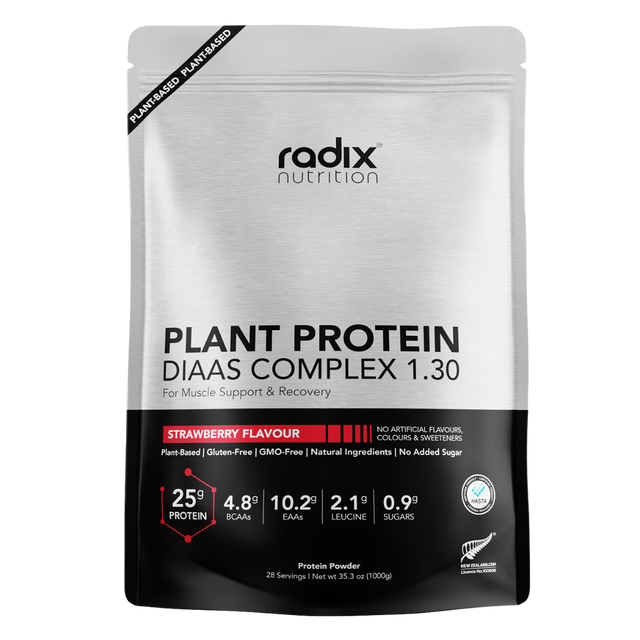 Radix Nutrition - Plant Protein DIAAS Complex™ 1.30 Bag - Strawberry (1kg)