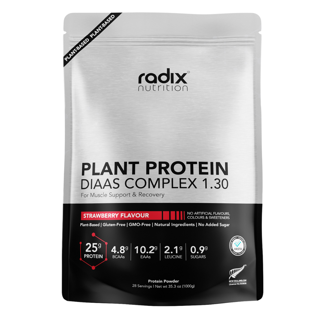 Radix Nutrition - Plant Protein DIAAS Complex™ 1.30 Bag - Strawberry (1kg)