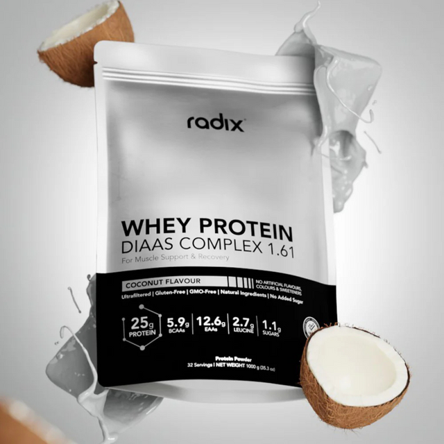 Radix Nutrition - Whey Protein DIAAS Complex™ 1.61 Bag - Coconut (1kg)