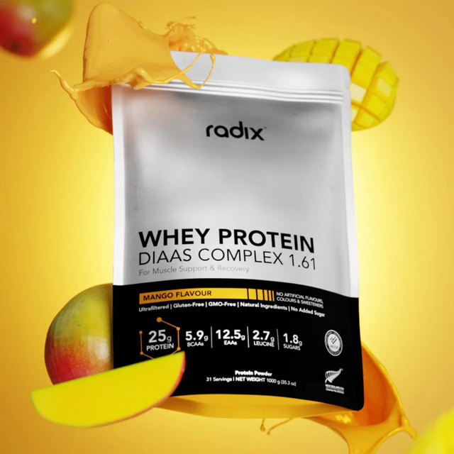 Radix Nutrition - Whey Protein DIAAS Complex™ 1.61 Bag - Mango (1kg) - Render