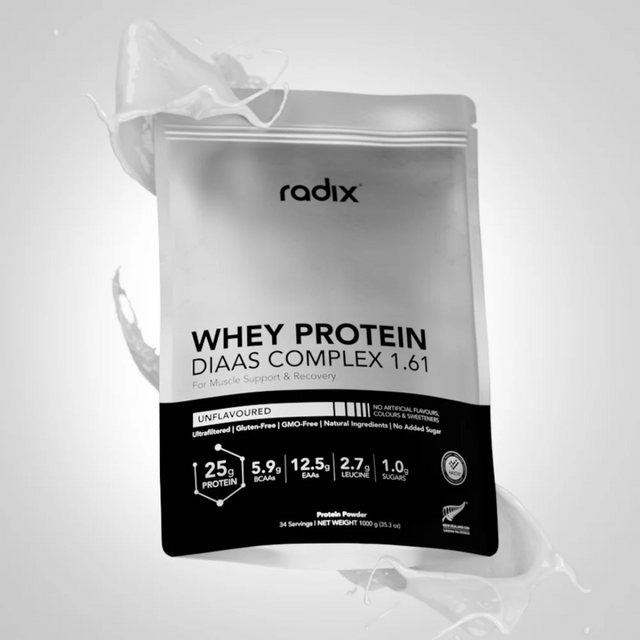 Radix Nutrition - Whey Protein DIAAS Complex™ 1.61 Bag - Unflavoured (1kg) - Render