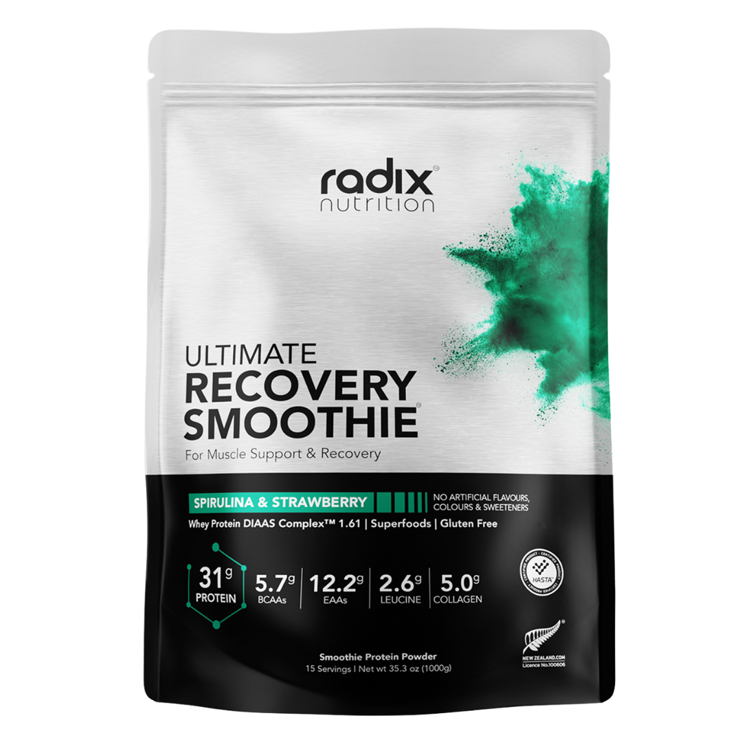 Radix Nutrition - Recovery Smoothie V2 Bag | Whey Based - Spirulina & Strawberry (1kg)