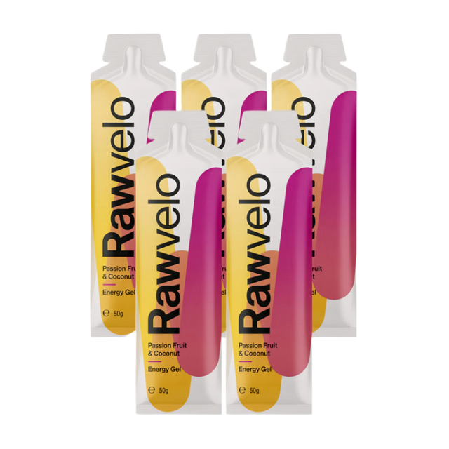 Rawvelo - Energy Gel - Passionfruit & Coconut - 5 Pack