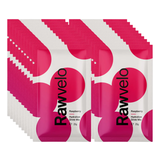 Rawvelo - Hydration Drink Mix Powder Sachet -  Raspberry - Box of 20