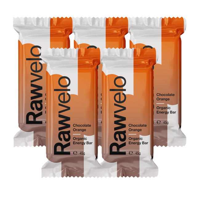 Rawvelo - Energy Bar - Organic - Chocolate Orange - 5 Pack