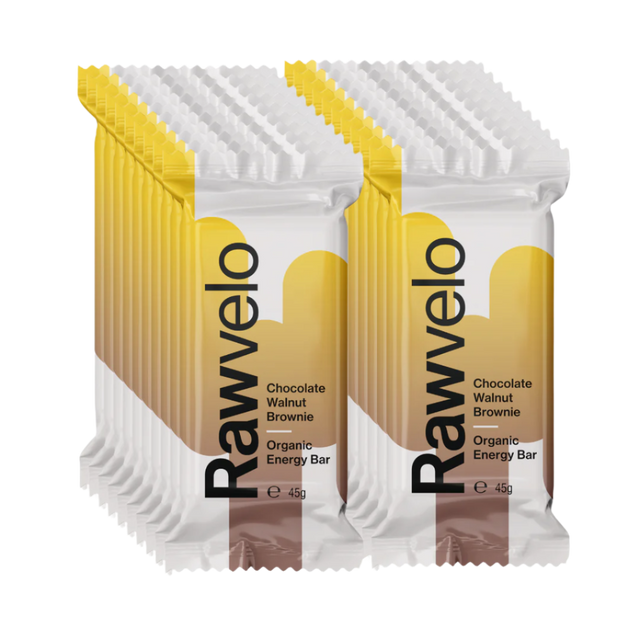 Rawvelo - Energy Bar - Organic - Chocolate Walnut Brownie - Box of 20