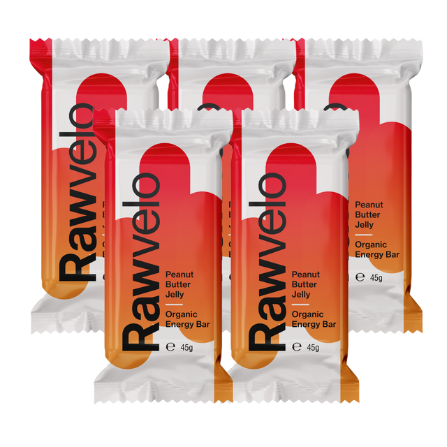 Rawvelo - Energy Bar - Organic - Peanut Butter Jelly - 5 Pack