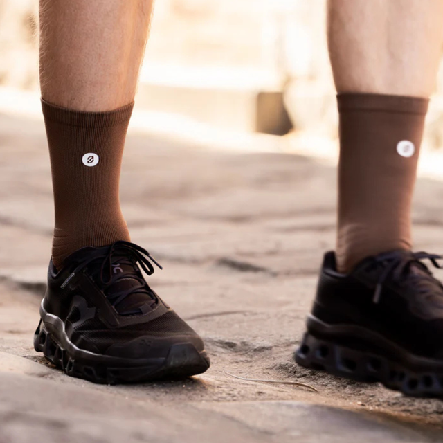 SHYU - Racing Socks - Espresso/Espresso/Espresso (Lifestyle2)