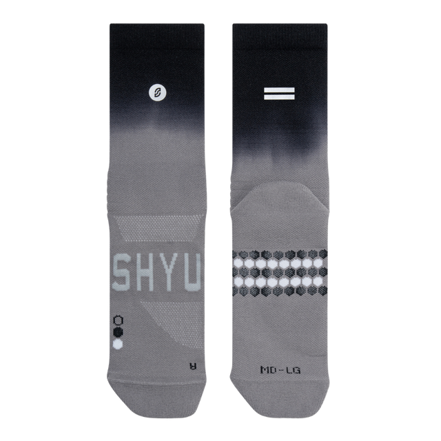 SHYU - Racing Socks - Onyx/Shade/Grey (Flat lay) 