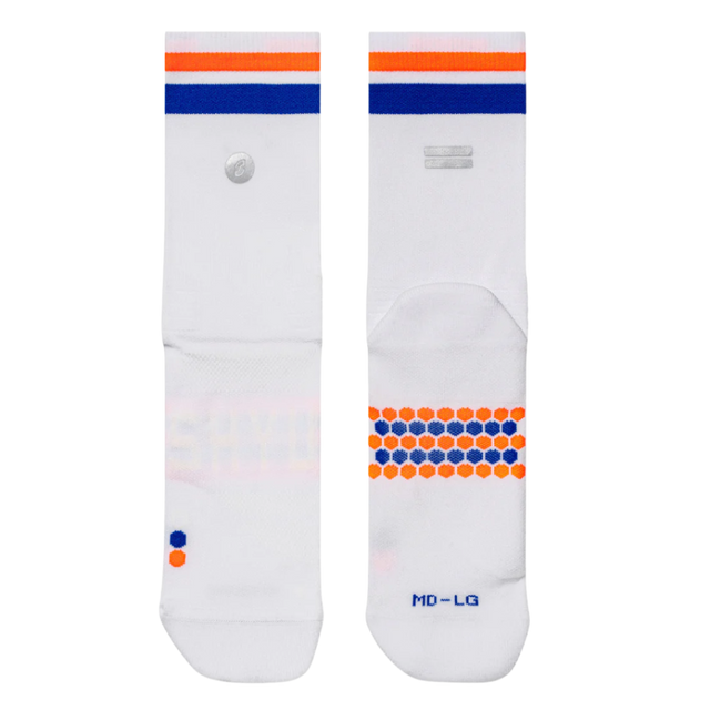 SHYU - Racing Socks - White/Orange/Blue - Flat